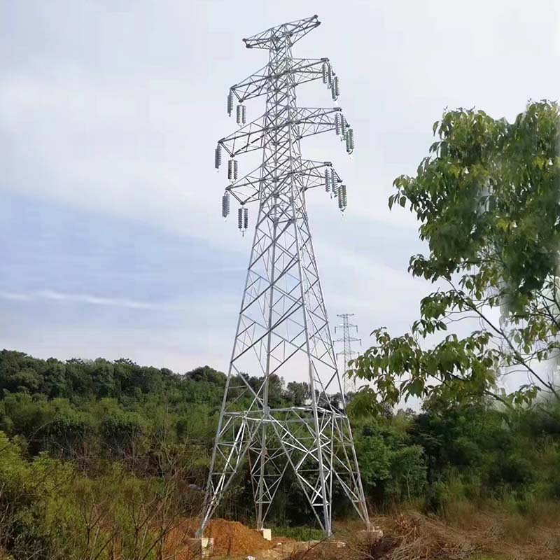 Varmgalvaniseret Power Steel Pipe Tower